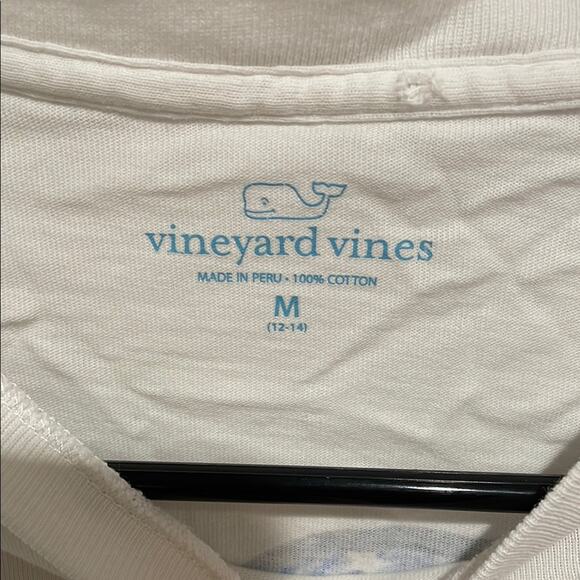 Vineyard Vines Kids White Short Sleeve Tee Classic Cotton - Picture 5 of 5